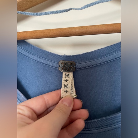 Free People Electric Bleach Tie Dye High Low Tunic - Picture 2 of 7